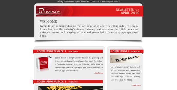Company Newsletter - Email Template