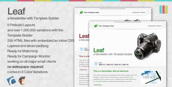 Leaf - a Newsletter with Template Builder