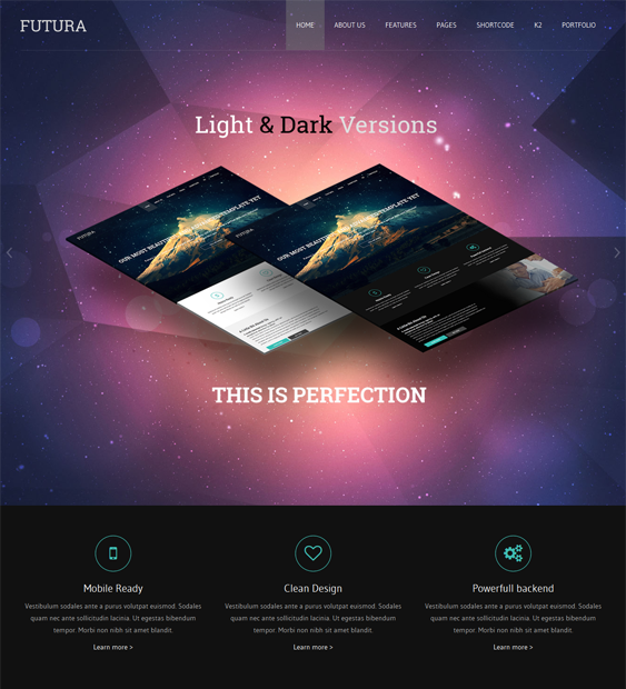 jm futura parallax drupal theme
