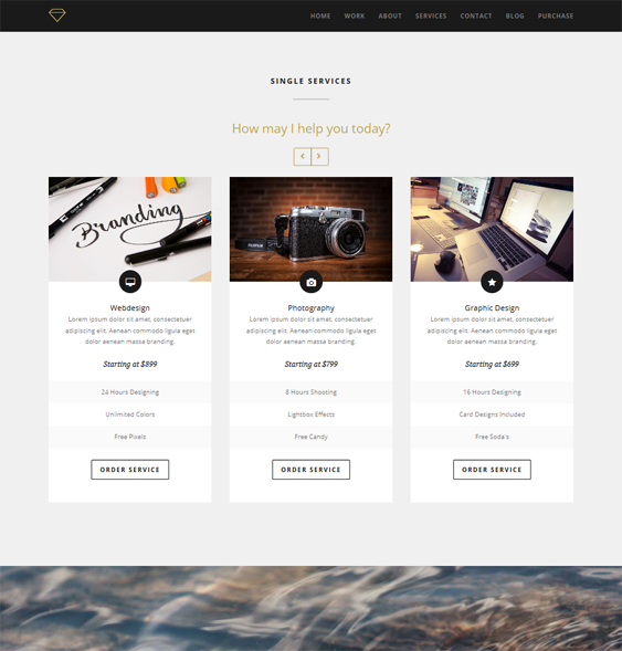 magnum one page drupal theme