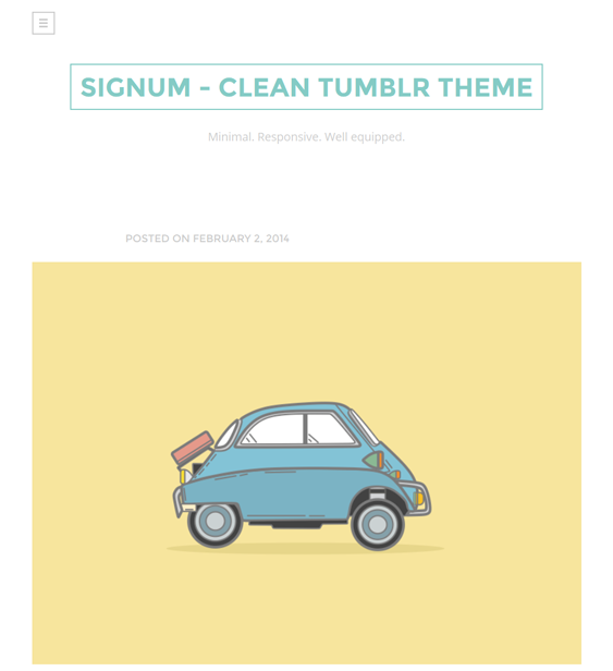signum flat tumblr theme