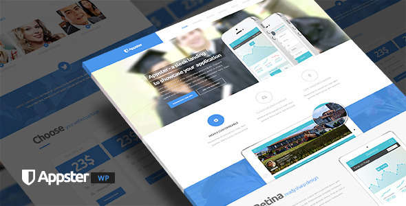 Appster - Clean Minimal App Landing Page WordPress