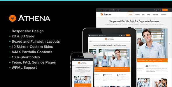 Athena Simple Flexible Corporate Business Theme