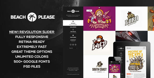 Beach Please - Responsive Portfolio WP Theme