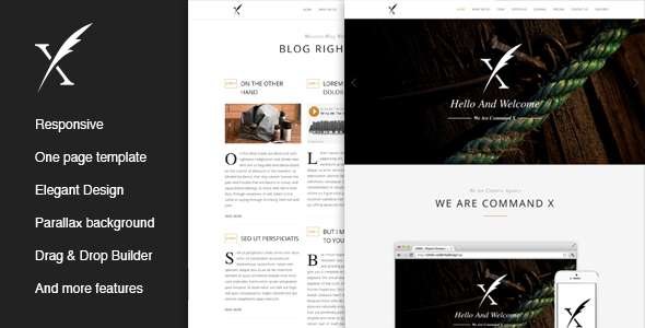 CMDX - Elegant Onepage WordPress Theme