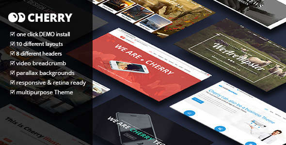 Cherry - A Multipurpose One & Multi Page Theme