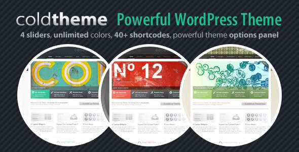 Cold Theme - Powerful WordPress Theme