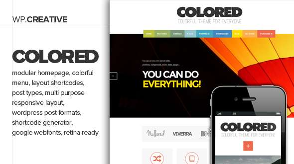 Colored - Responsive Photo & Portfolio theme