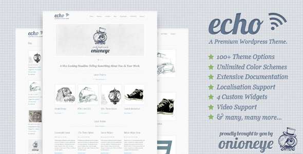 Echo: Clean and Simple WordPress Portfolio Theme