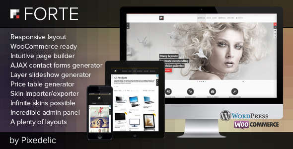 Forte -” Multipurpose WP Theme (WooCommerce Ready)