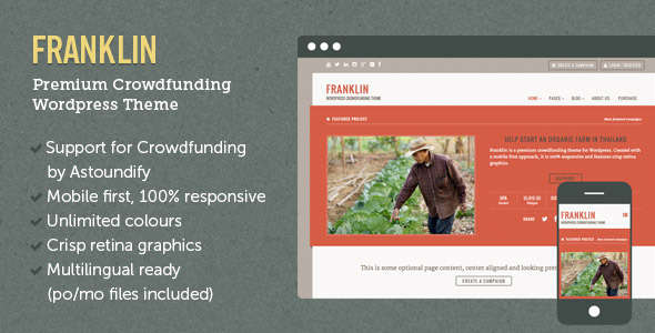 Franklin WordPress Crowdfunding Theme