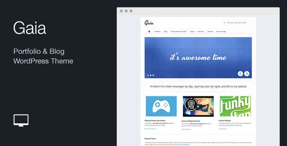 Gaia: Portfolio & Blog WordPress Theme