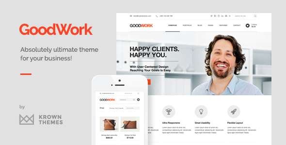 GoodWork - Modern Responsive Multi-Purpose WordPress Theme