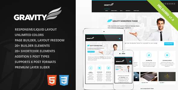 Gravity - Business Theme for Creative & Corporate