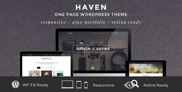 Haven - Elegant One Page WordPress Theme