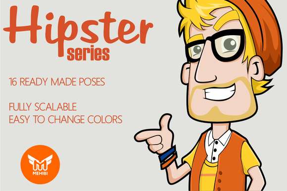 Hipster Series Mascot