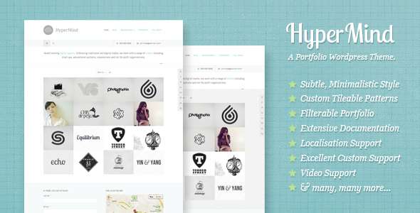 HyperMind: Clear and Subtle WP Portfolio Theme