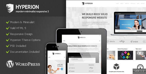 Hyperion - Modern Minimalist WordPress Theme