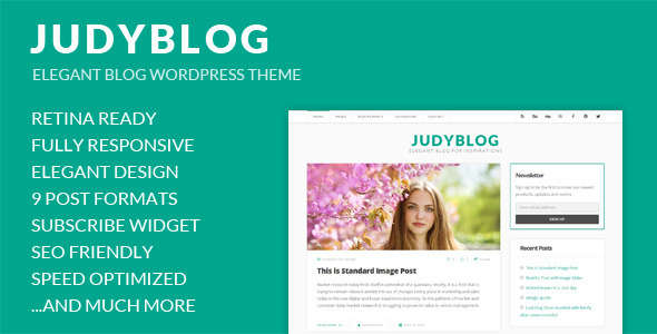JudyBlog - Elegant Blog WordPress Theme