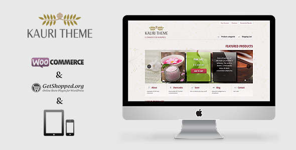Kauri - responsive theme for WooCommerce