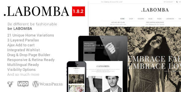 Labomba - Responsive Multipurpose WordPress Theme