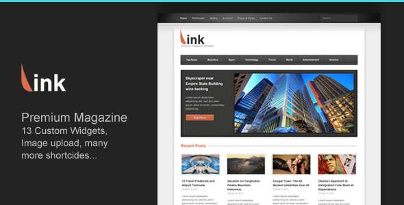 Link - Clean Magazine Blog Newspaper Template