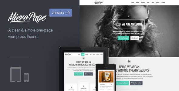 MicroPage | One Page WordPress Theme