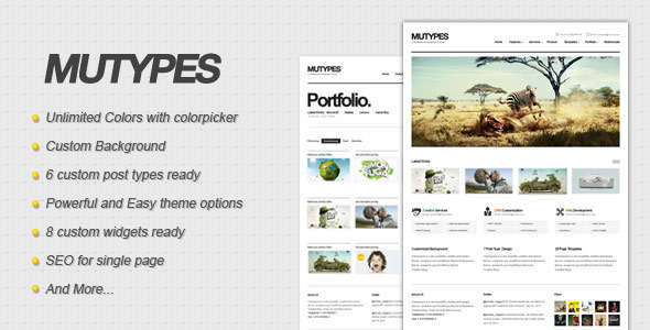 Mu Types - Clean Business WordPress Theme