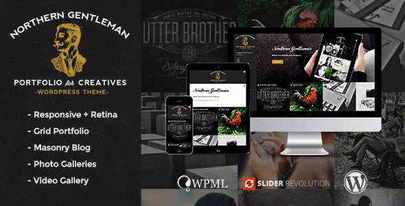 Northern Gentleman - Vintage Portfolio WP Theme