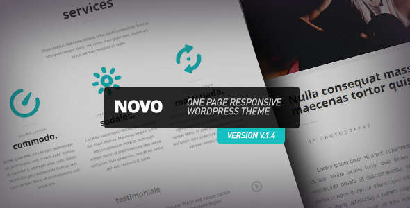 Novo - One Page Responsive WordPress Theme