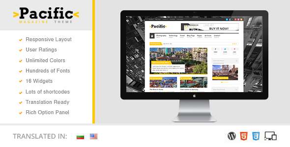 Pacific Responsive WordPress Magazine Theme