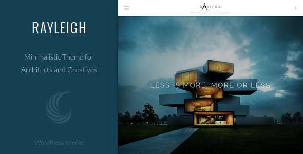 Rayleigh - A Responsive Minimal Architect Theme