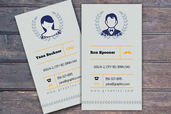 Retro Business Card Template