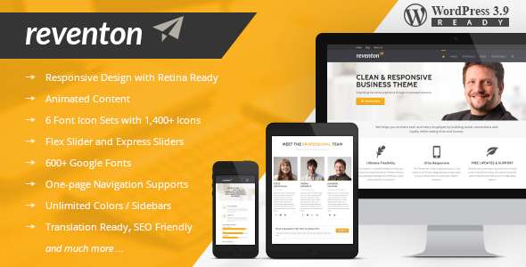 Reventon - Clean Multi-Purpose Responsive Theme