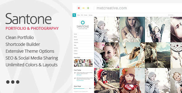 Santone - Clean Portfolio & Photography WP Theme