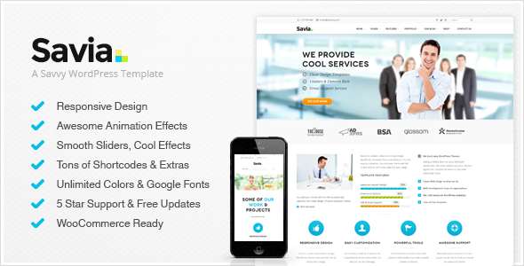 Savia - Responsive Multi-Purpose WordPress Theme