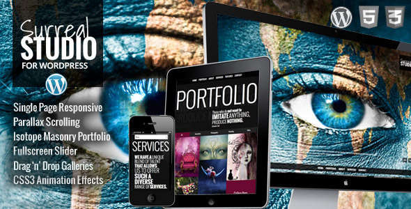 Surreal - One Page Parallax WordPress Theme