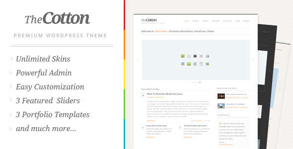 The Cotton - Powerful Minimalistic WordPress Theme