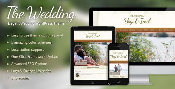 The Wedding - Elegant Wedding WordPress Theme
