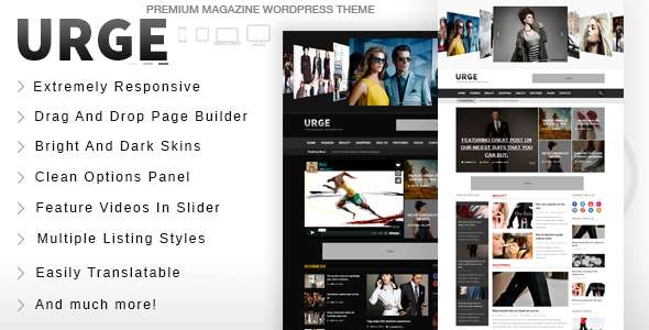 Urge - Responsive Magazine News WordPress Theme