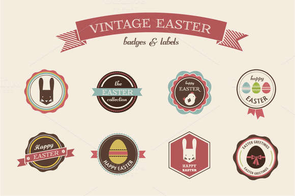 Vintage Hipster Easter