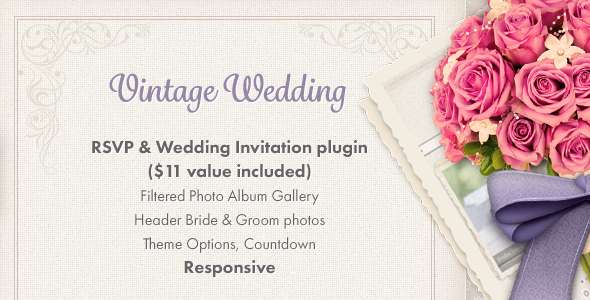 Vintage Wedding WordPress Theme
