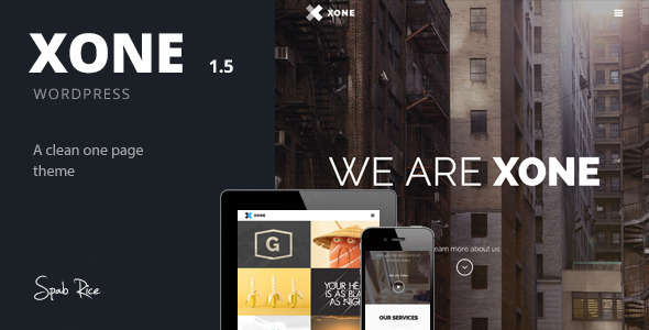 Xone - Clean One Page WordPress Theme