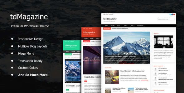 tdMagazine - WordPress News Theme