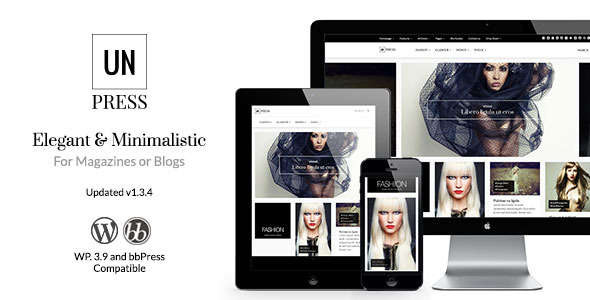 unPress Magazine - Elegant & Minimalistic
