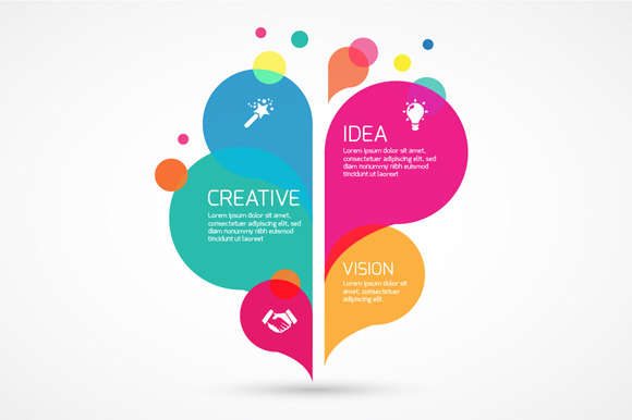 Abstract colorful Infographic