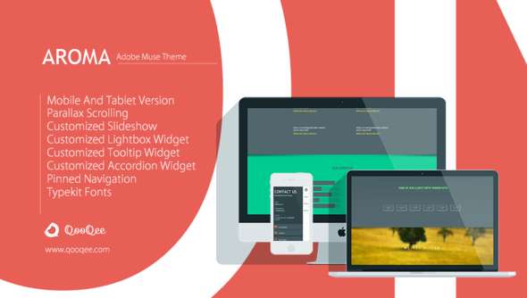 Aroma v1.1 | One Page Muse Theme