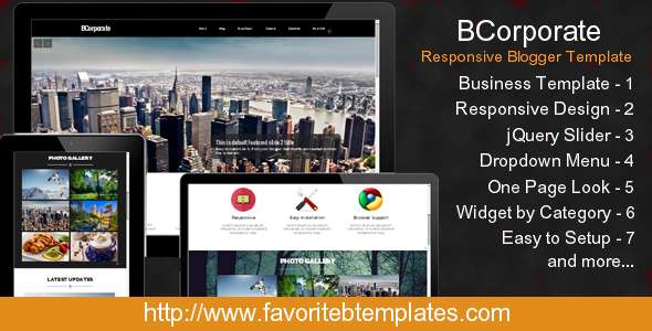 BCorporate - Responsive Blogger Template