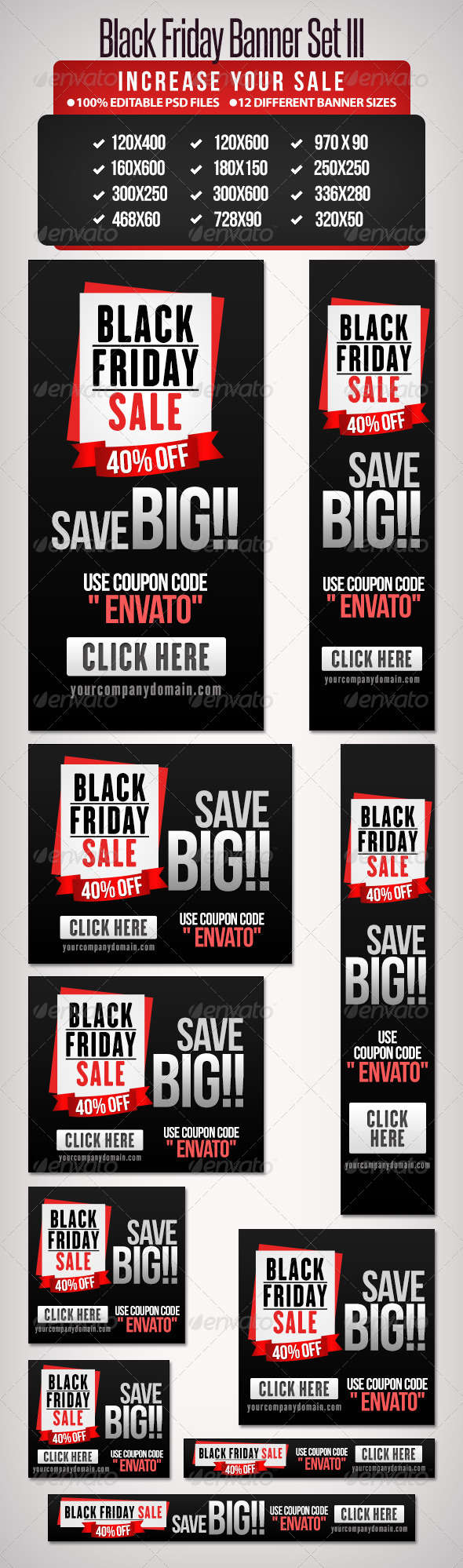 Black Friday Banner Set III