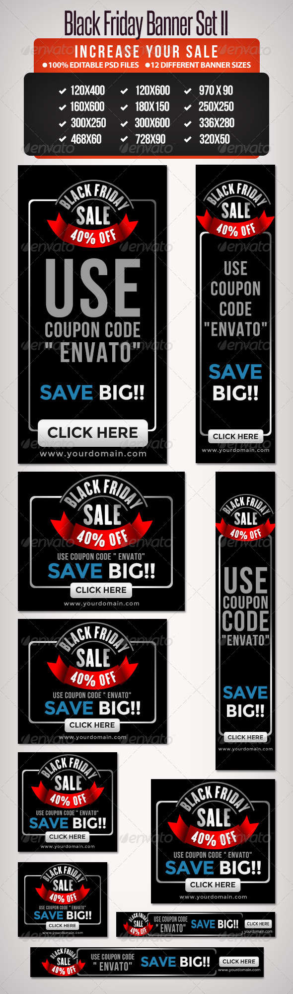 Black Friday Banners - Set I